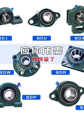 轴承座BDV/BDP/BDW/BDX/BDU/BDR/BDJ205 206 207 208 209 210