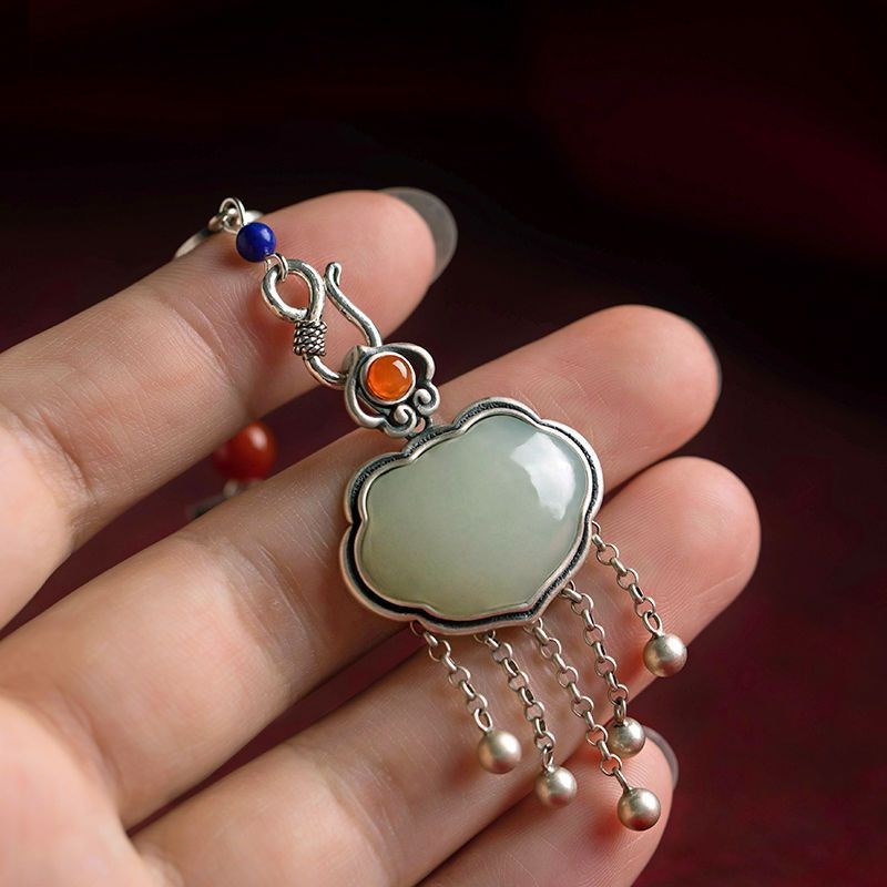 称心如意可拆e卸中国风压襟女流苏胸针古风旗袍挂件斜襟高颜值饰