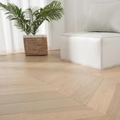 北欧橡木黑胡桃三层实木鱼骨拼锁扣地暖地板奶油灰金属漆家用环保