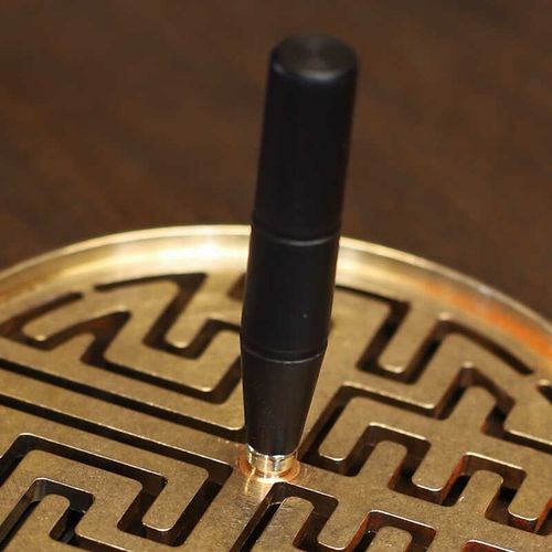 纯黄铜打篆纂香拓香印大号香模12厘米cm香道沉檀香粉香薰炉用具品