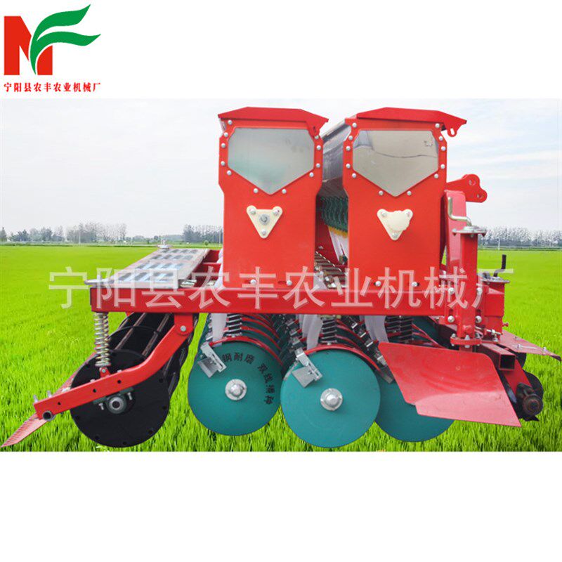 新款宽幅小麦播种机拖拉机牵引式圆盘青稞藜麦施肥播种机厂家直销