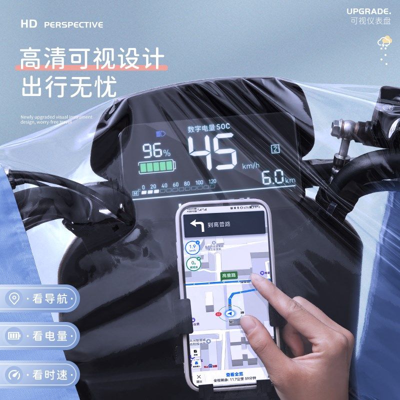 电动车车雨衣女款加大加厚单人全身长款摩托车专用防暴雨雨披