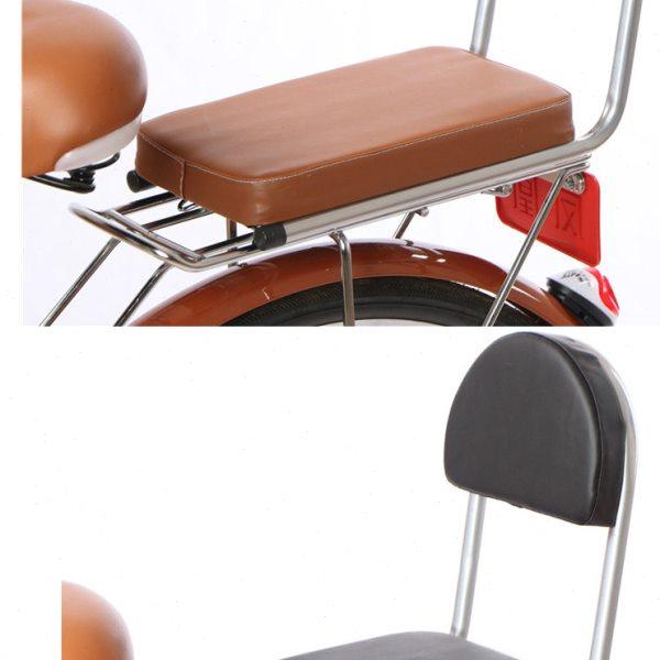 自行车座椅儿童后置宝宝安全坐垫 带靠背扶手小孩座椅