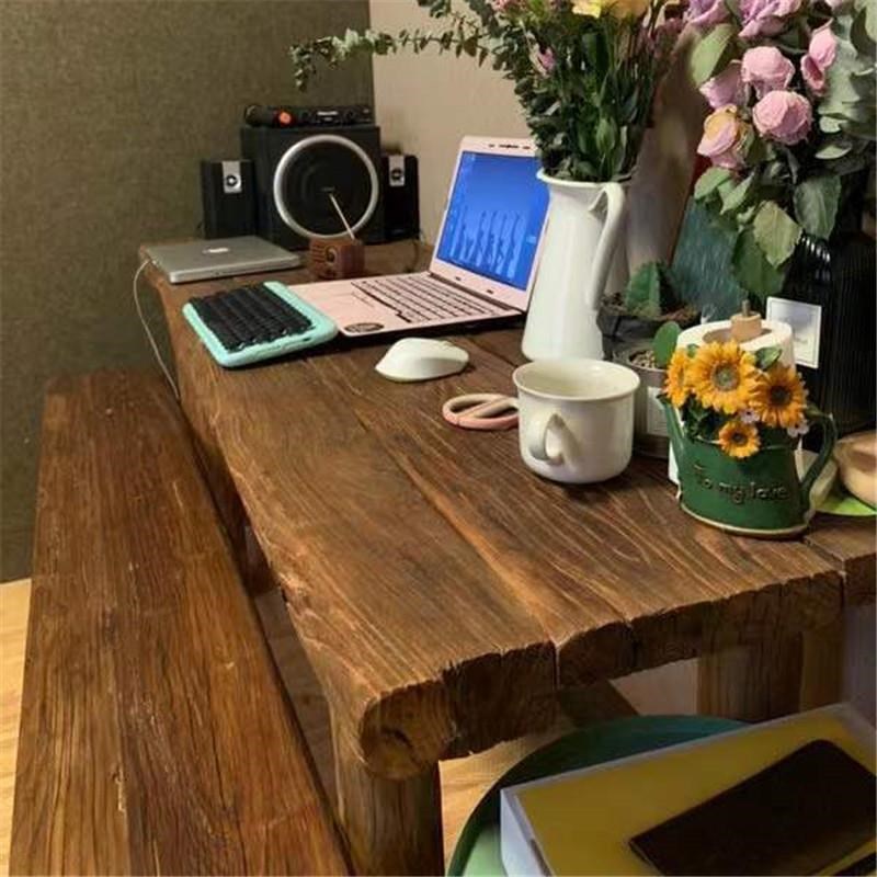 榆木板老榆木门板桌原p木风化板防腐桌面大门实木书架茶桌家俱定