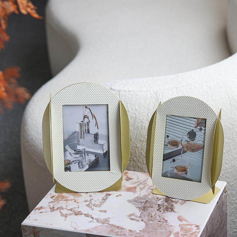 轻奢创意交织皮革相框样板间酒店卧室民宿家居床头柜相架软装饰品,家居饰品,DIY亲子装饰画,淘宝优惠券,粉丝福利购,淘宝优惠卷