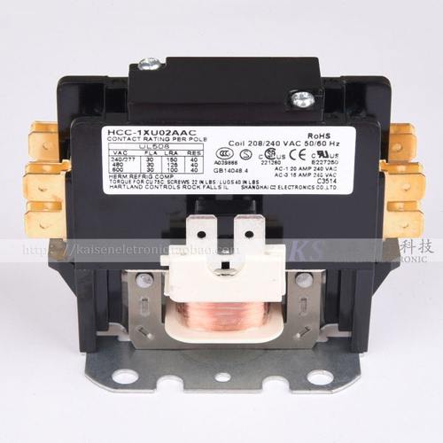 HCC-1XU02AAC 208V-240V 30A 制冰机空调 单相带汇流条交流接触器