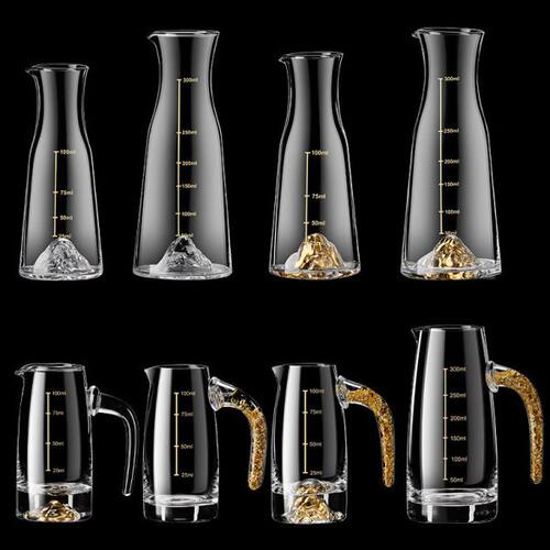 高档水晶金箔白酒分酒器家用中式白酒杯创意套装饭店用100ml酒壶 - 封面