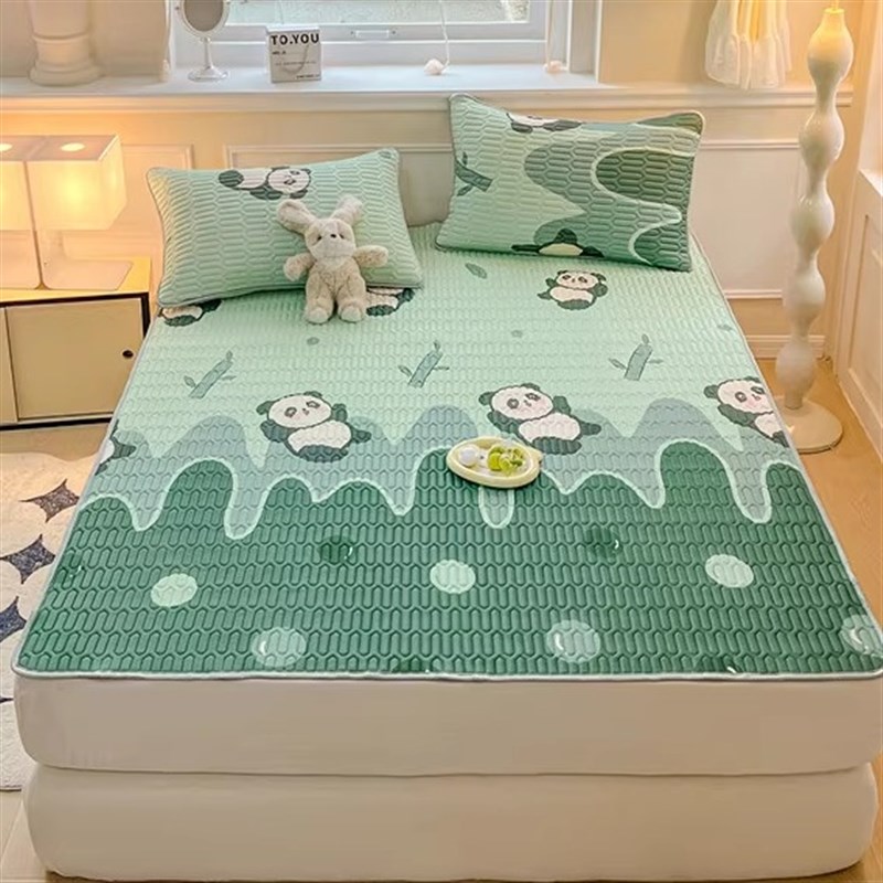 2025新款式加厚0.5乳胶凉席夏季家庭款宿舍儿童单双人床三件套a1