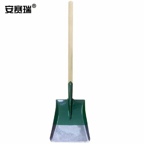 安赛瑞锰钢方头铁锹铲雪除冰铁锹农用铁锹防汛抗洪铁铲钢铲长木柄