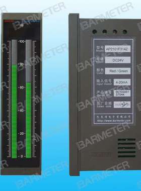 厂家直销 翠绿色LED光柱盘装仪表 AP2101F314Z