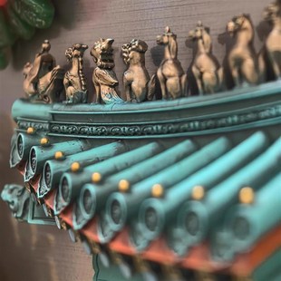 新款陕西博物馆城市西安文创钟楼檐间磁吸冰箱贴装饰品纪念品礼物