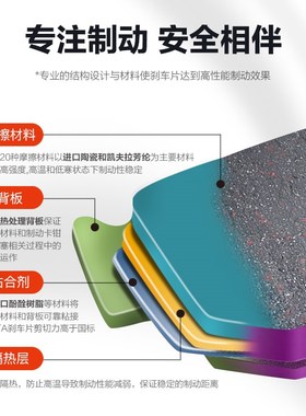 XATA陶瓷刹车片适用铃木 V-Strom 650 XT DL650 前后改装碟刹皮