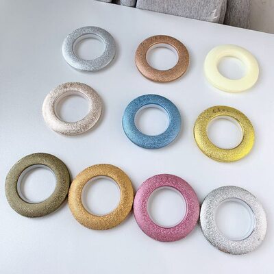 窗帘杆加厚磨砂圈环扣窗帘圈扣环通用耐用耐磨卡扣挂环扣圈圆环扣