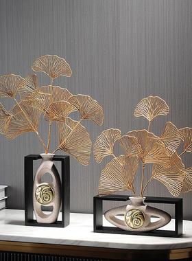 创意福字招财家居书房复古架小工艺品摆件轻奢电视酒柜装饰品摆设