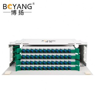 博扬 48芯ODF光纤配线架/子框/单元体满配SC多模(50/125)推拉式