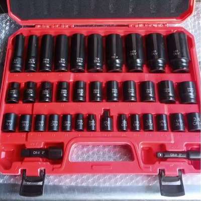 KT3/8系列50pc48件气动套筒全套套装DT长短套筒组风动套筒37PCS