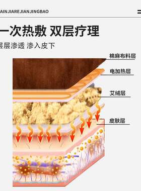 电加热肩颈宝艾草艾绒热敷肩颈宝家用艾灸护肩颈全身可用厂家