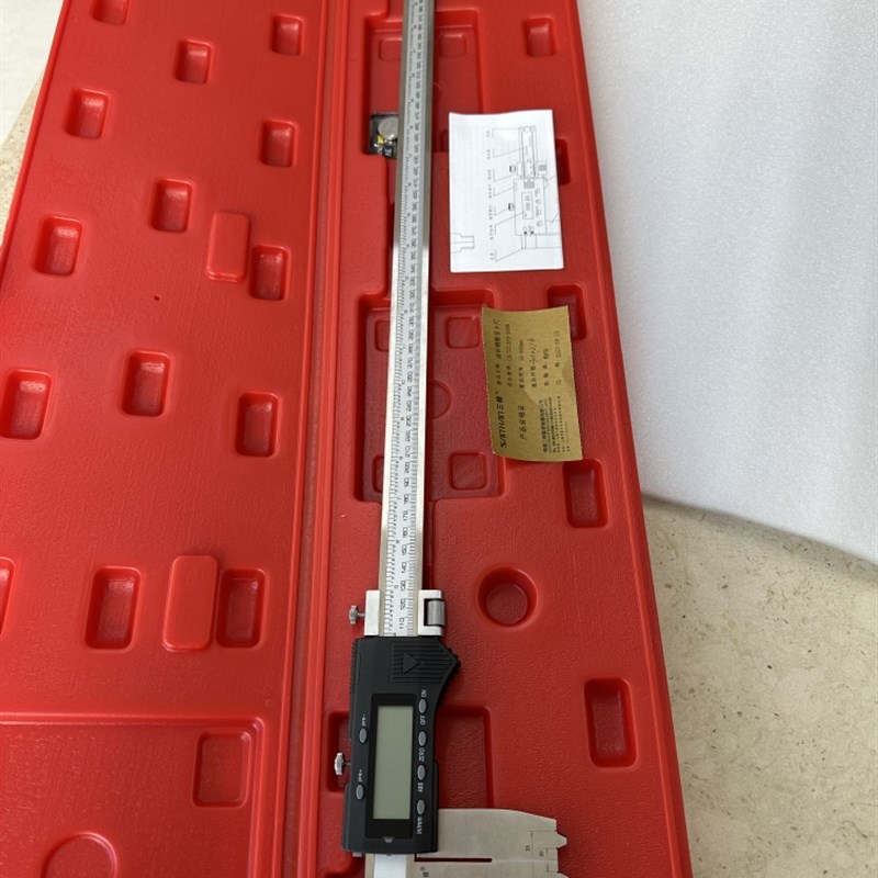 油封数显卡尺10-600mmV型槽23度