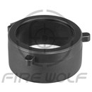 弹盖物镜大口径保护目镜防尘普通单筒望远镜双筒观鸟镜橡胶半透明