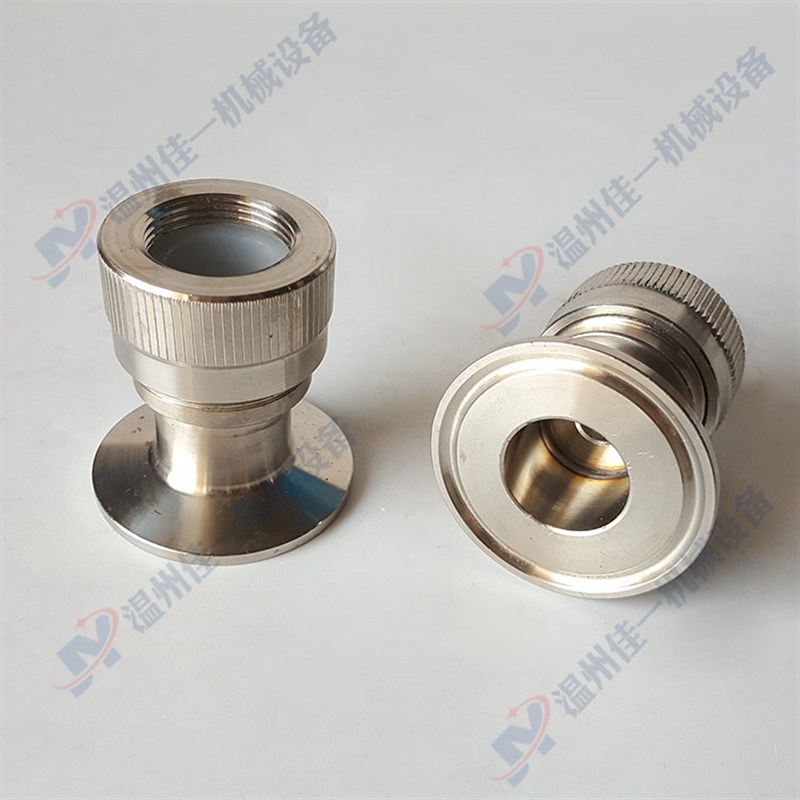 不锈钢快装玻璃管液位计接头 玻璃管连接专用快装接头 液位计接头