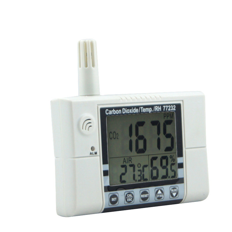 台湾衡欣高精度二氧化碳检测仪 CO2测试仪可控制通风系统 AZ77232