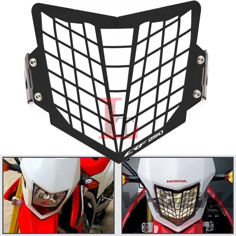 适用本田CRF250L CRF250M 12-17年改装前大灯护网车灯保护罩配件