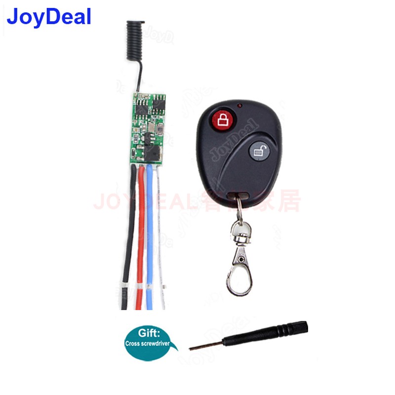 微型无线遥控开关DC5V12V接收解码开关控制器LED灯带灯串遥控模块