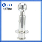 快装 加长卡箍式 清洗器2019 卫生级不锈钢双卡自动旋转清洗球 304