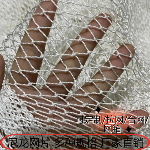 定制尼龙网渔网片拉网养殖抬网隔断清塘网捕鱼网沉网养鱼网箱鱼网