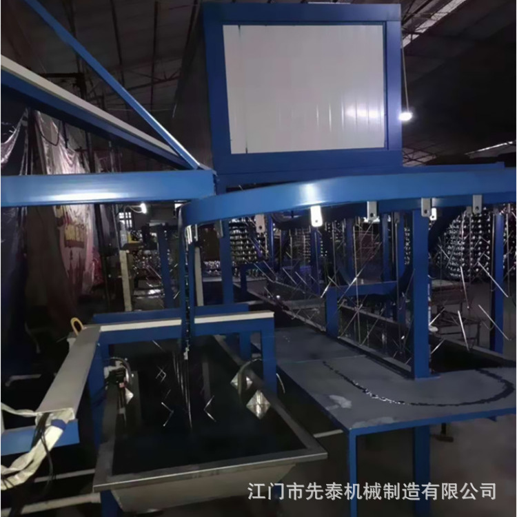 不锈钢拉丝盘盆除蜡 悬挂式超声波除油清洗烘干线