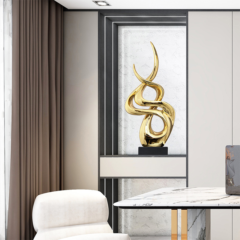 客厅摆件大型落地家居装饰品高级办公室轻奢高档端电视柜乔迁新居