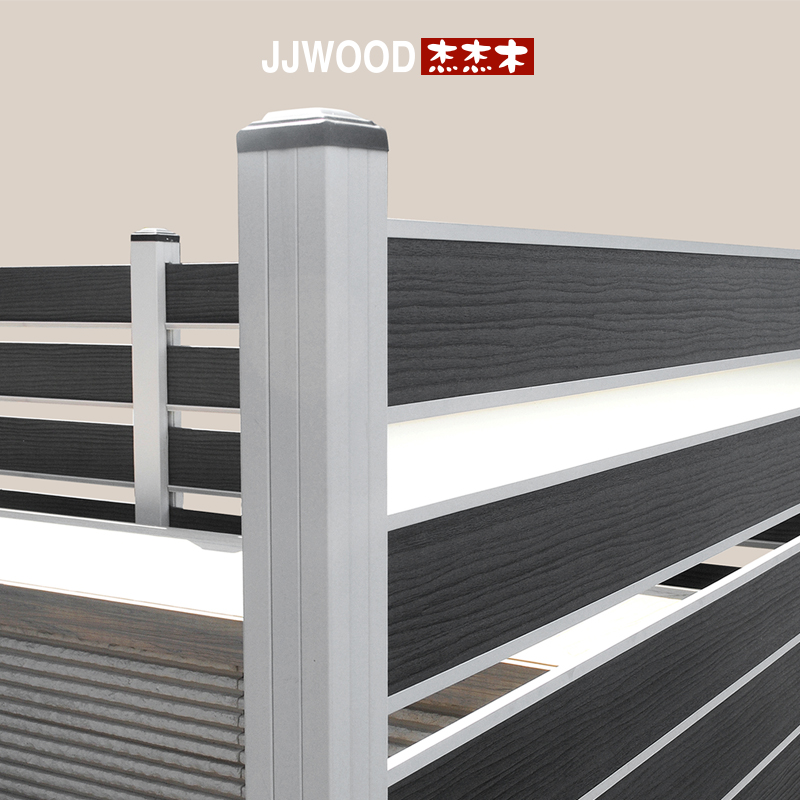 塑木围栏户外木塑栅栏院子t护栏屏风露台篱笆花园围墙隔断装饰围