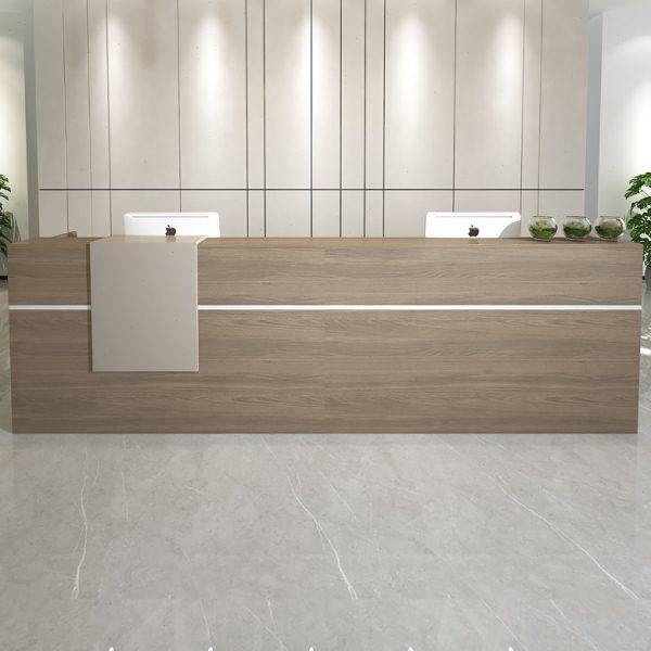 创意板式前台桌公司接待桌咨询台桌迎宾台桌收银台桌柜台桌椅组合