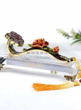 富贵如意水晶摆件客厅门厅卧室台面装饰品摆设高档家居工艺品礼品