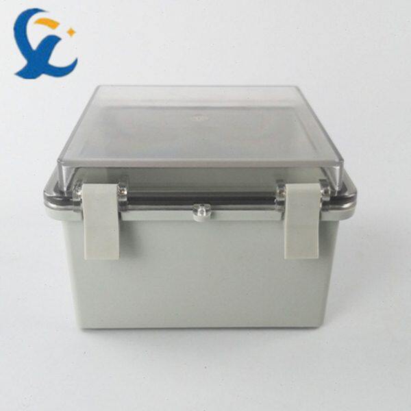 合页搭扣防水盒分线盒150*150*90透明防水接线盒户外工控电源盒子