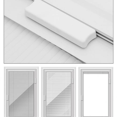 磁控百叶窗配件把手 滑块小磁块 磁控手柄 磁性升降调光强力磁铁