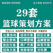 篮球比赛策划方案篮球赛事招商合作整合推广篮球赛活动执行方案集