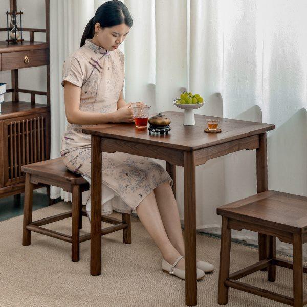 阳台小泡茶桌椅组合中式实木家用桌子茶座北美黑胡桃木功夫茶台,住宅家具,家用茶台/茶桌,淘宝优惠券,粉丝福利购,淘宝优惠卷