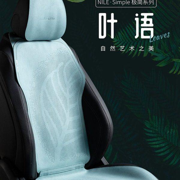 尼罗河汽车坐垫四季通用高端通风超薄2023新款黑色灰色汽车座垫套