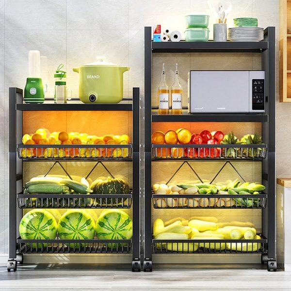 厨房客厅家用落地多层多功能可移动大容量收纳微波炉烤箱置物架子,厨房/烹饪用具,微波炉置物架,淘宝优惠券,粉丝福利购,淘宝优惠卷