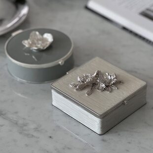 法式轻奢桌面首饰盒入户摆件玄关置物卧室创意首饰收纳盒桌面摆件