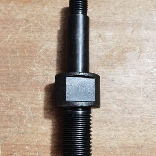 冲床配件浙锻35T40T63T刹车摆杆轴大螺纹M30小螺纹M20总长170