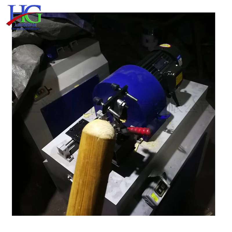 木工锹把杆倒圆机圆木棒端头削尖机拖把杆圆棒自动加工平头机