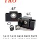 TKO轴承座AK10AK12AK15轴承固定座替代BSW10BSW12BSW15支撑组件