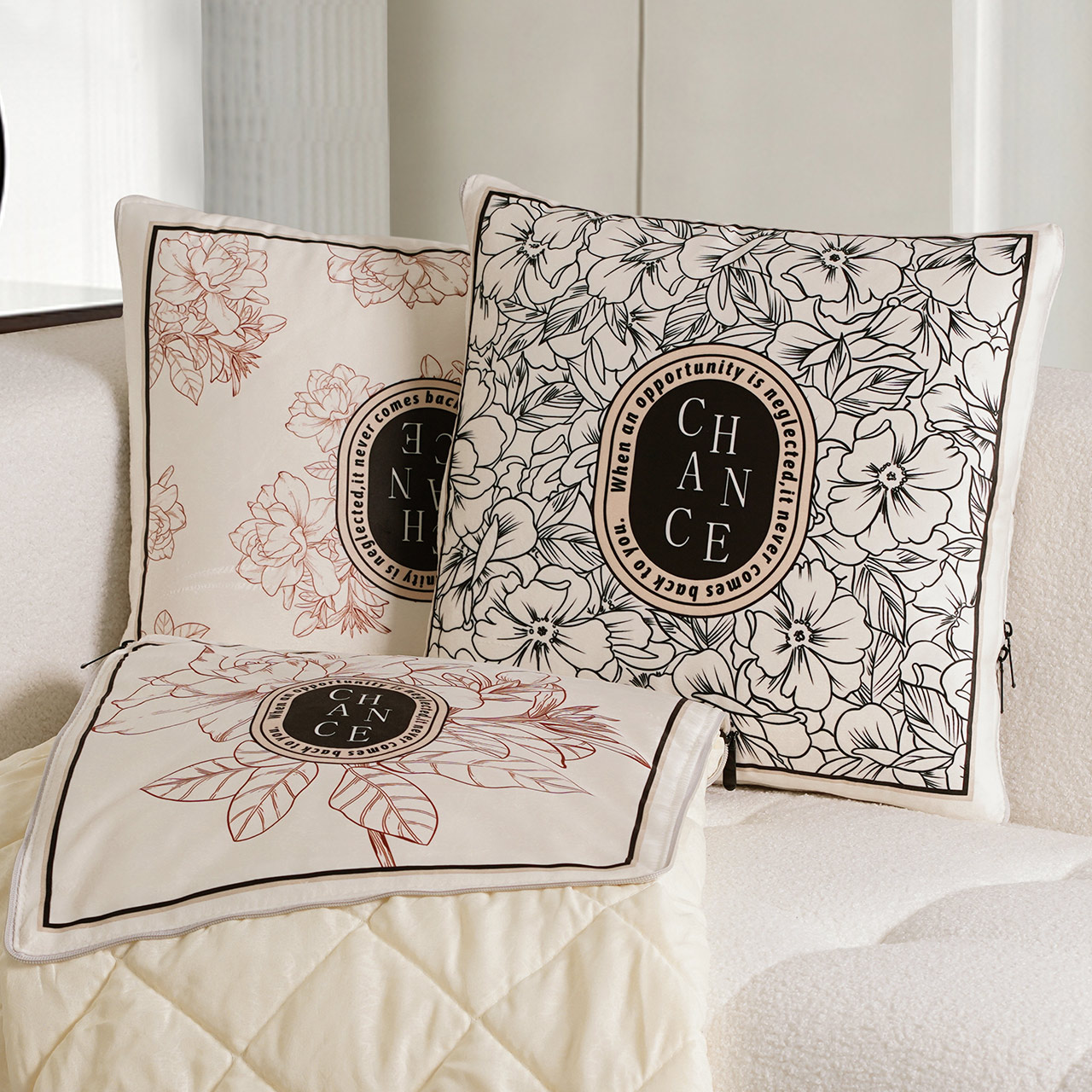 抱枕被子两用四季午睡枕头被空调靠枕折叠毯子二S合一轻奢简约现