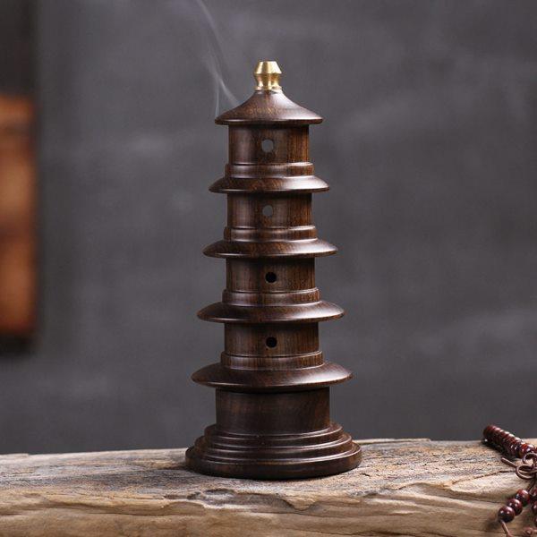 复古黑檀木线香炉创意家用室内塔立式香熏炉纯铜香插线香插摆件,家居饰品,香托/香盘/香座/香插,淘宝优惠券,粉丝福利购,淘宝优惠卷