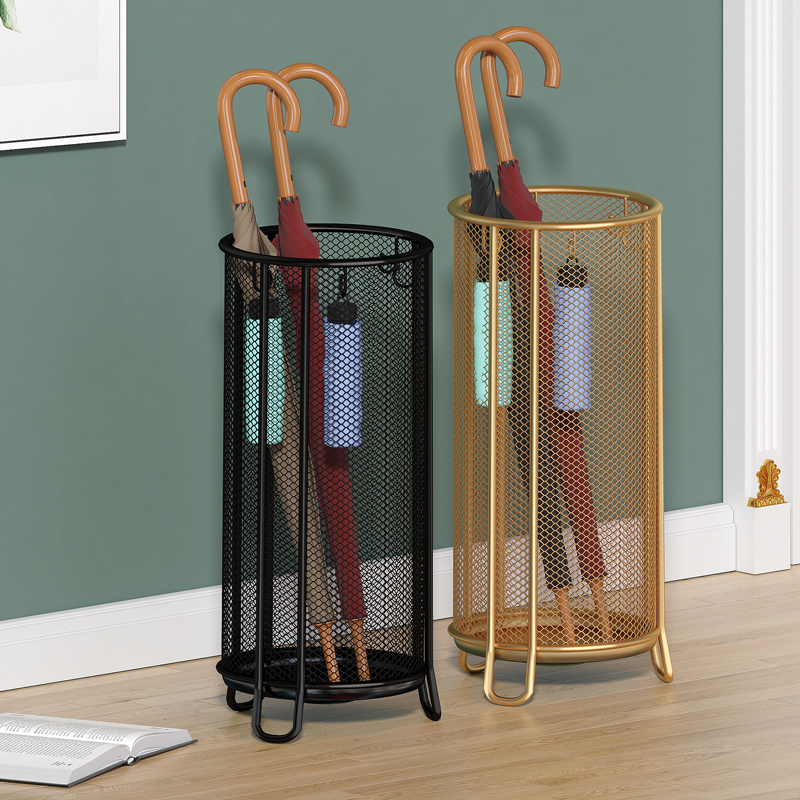 雨伞收纳架家用门口雨p伞桶挂放沥水雨伞放置架办公室挂伞架子商