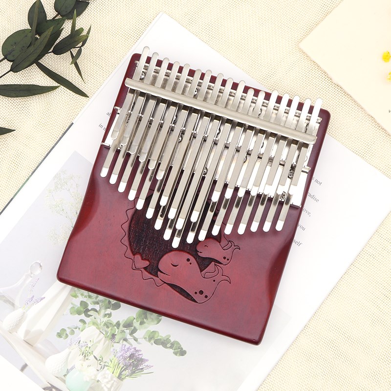 34音手指琴 桃花心木拇指琴 板式卡林巴琴H kalimba易学便携式乐