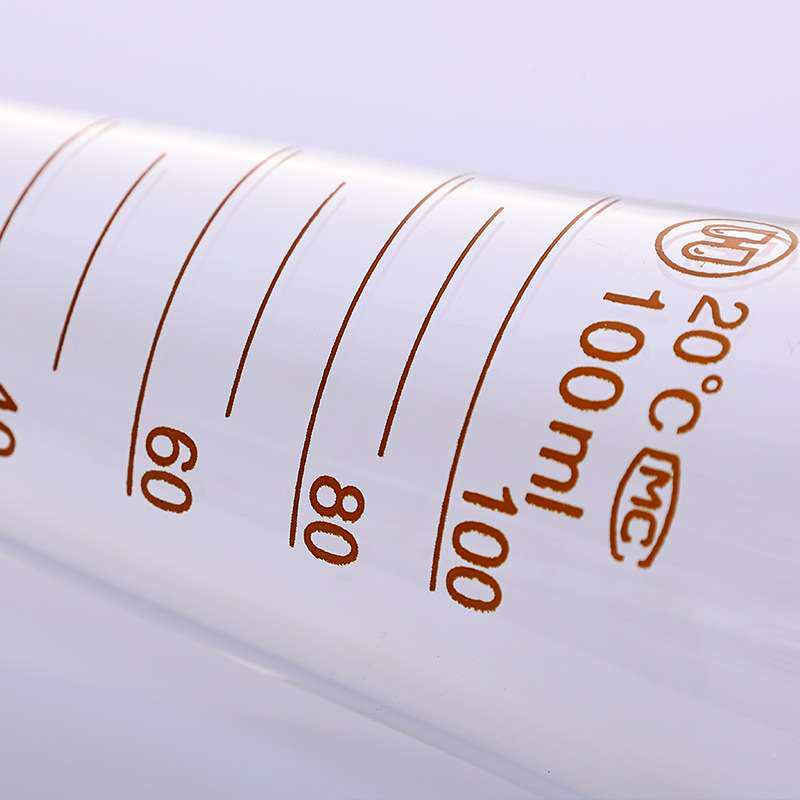 量杯玻璃量杯带刻度可承受高温玻璃量杯实验室器材透明三角量杯