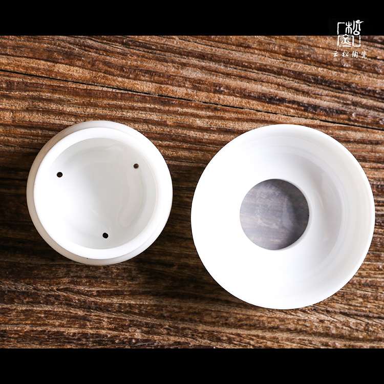 玉瓷茶漏茶滤陶瓷创意过滤器德化白瓷滤网茶漏杯滤茶器公道杯茶具